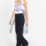 Pantaloni palazzo crêpe stretch 100331A20Q Z99 PINKO Black 