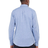 Camicia manica lunga in misto lino MSH5090 MSH BL33 BARBOUR Blue 