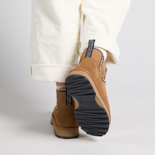 Stivali in suede con shearling HIGGIE W13198 CHES EMU AUSTRALIA Chestnut 