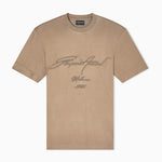 T-shirt con maxi ricamo in jersey misto lyocell ASV EM003007 AF18312 U6189 EMPORIO ARMANI Walnut 