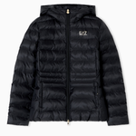 Piumino con cappuccio 7W000684 AF12475 UC0001 EA7 Black 