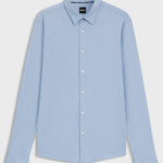 Camicia slim fit in tessuto performance 50533434 10253542 01 450 BOSS Light pastel blue 