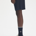 Bermuda in felpa di cotone S8505 608 FRED PERRY Navy 