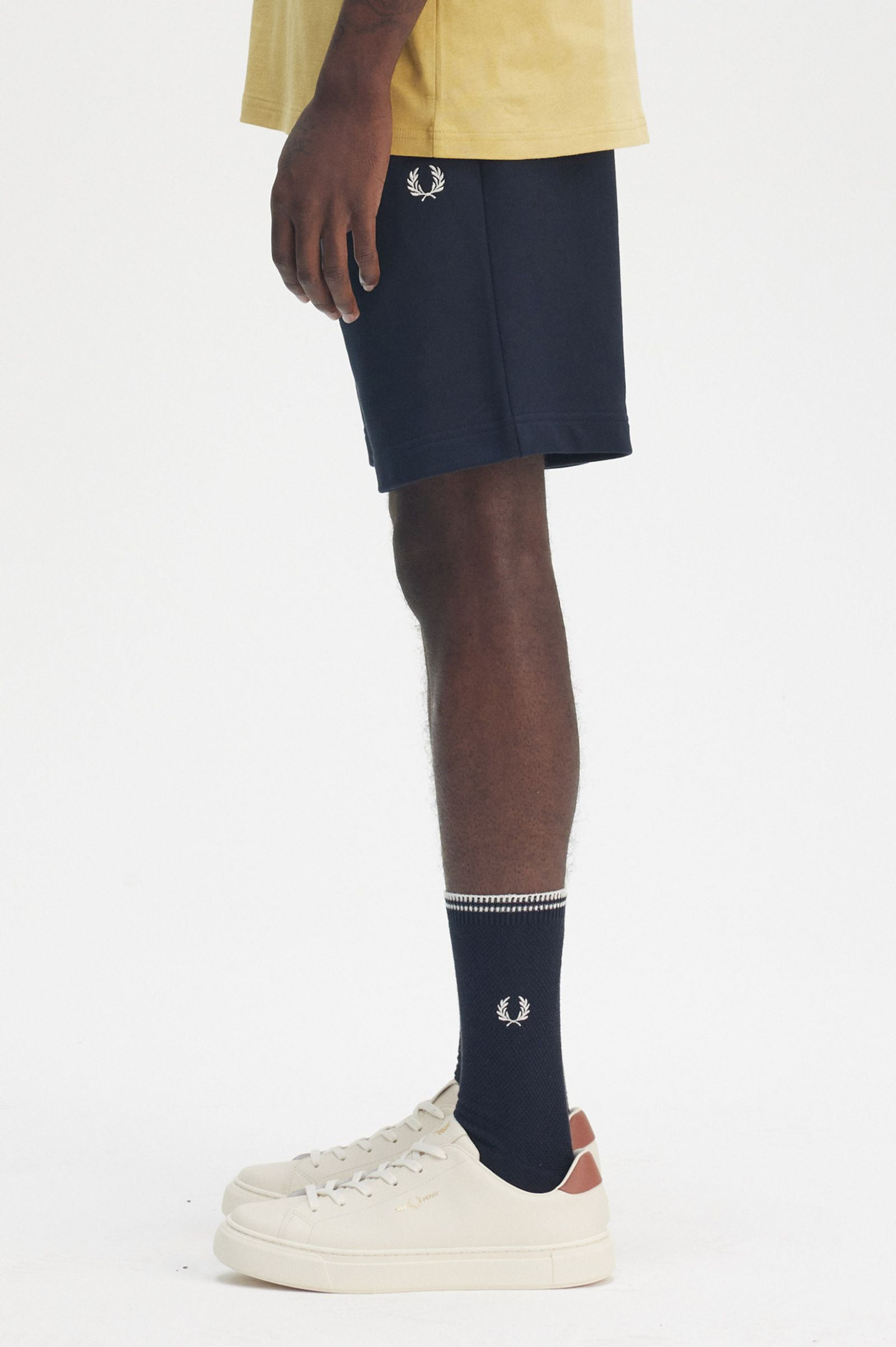 Bermuda in felpa di cotone S8505 608 FRED PERRY Navy 
