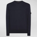 Maglia girocollo in tricot di cotone PEU5493 99012133 215 PEUTEREY Blue 