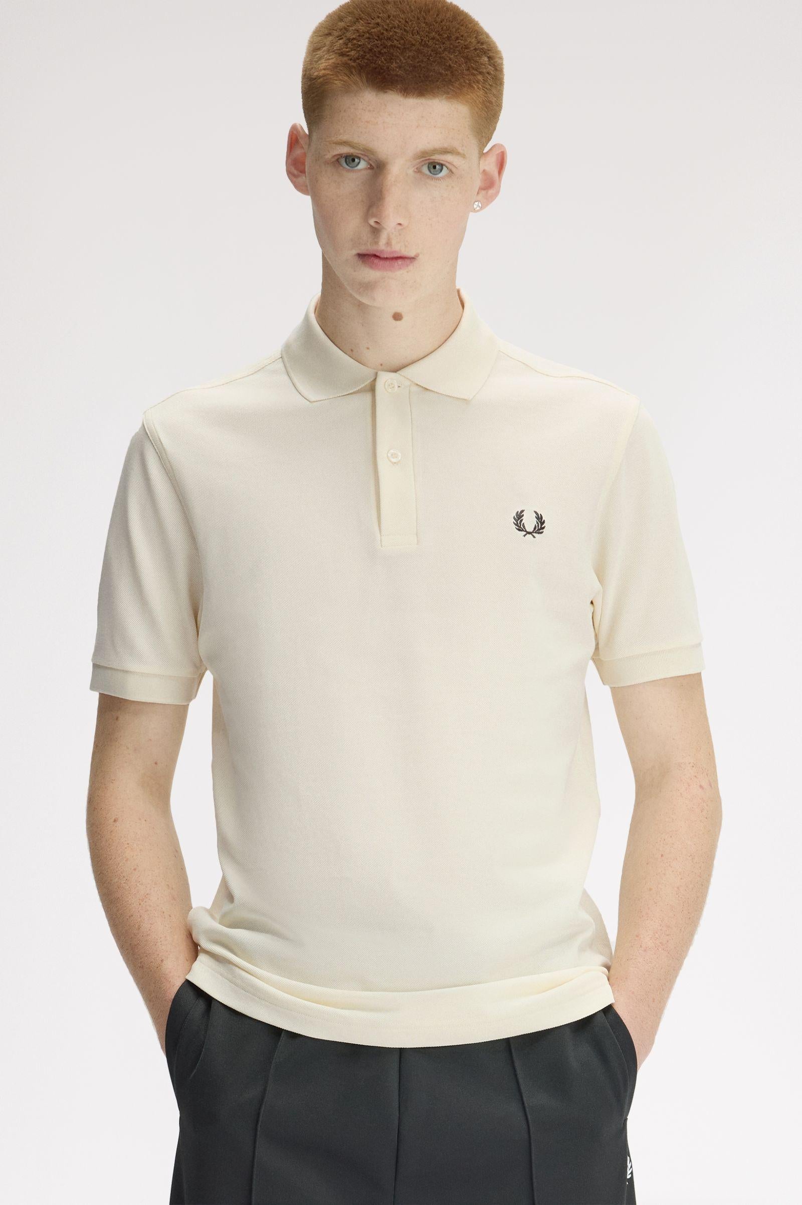 Polo manica corta M6000 13B FRED PERRY Ecru/grassroots 
