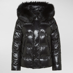 Piumino lucido in nylon ripstop PED5123 01181752 NER PEUTEREY Black 
