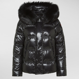 Piumino lucido in nylon ripstop PED5123 01181752 NER PEUTEREY Black 