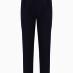 Pantaloni in misto viscosa soft con pinces e tasche a filetto 6R1PC6 1NFTZ 0920 EMPORIO ARMANI Blu navy 