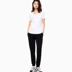T-Shirt in jersey stretch 7W000536 AF10373 U0002 EA7 White 