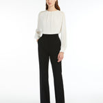 Pantalone a zampa in cady 2526136131 001 MAX MARA STUDIO Nero 