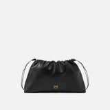 Borsa a spalla grande in pelle con logo 105825A0QO Z99Q PINKO Nero-antigue 