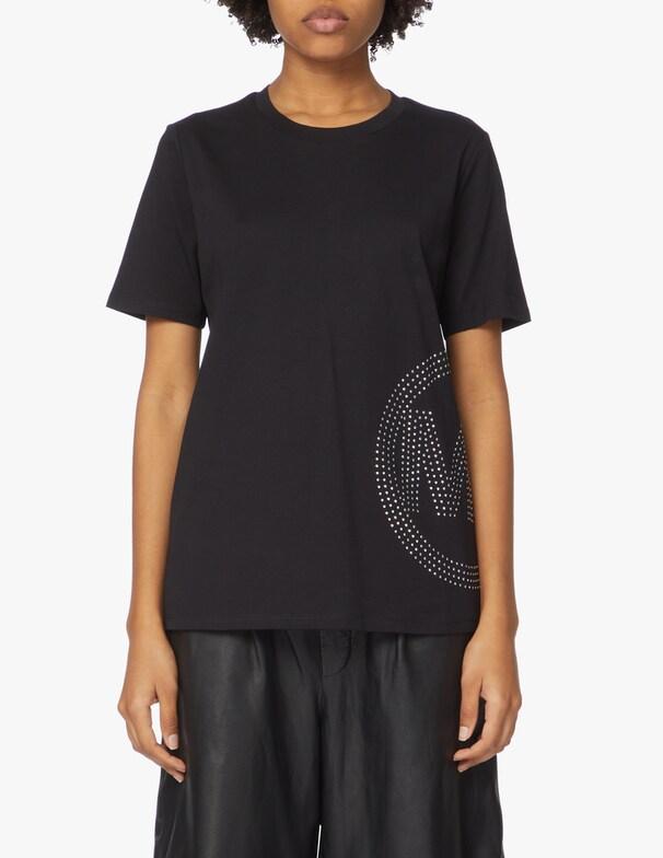 T-shirt con strass MH150JA97J 001 MICHAEL KORS Black 