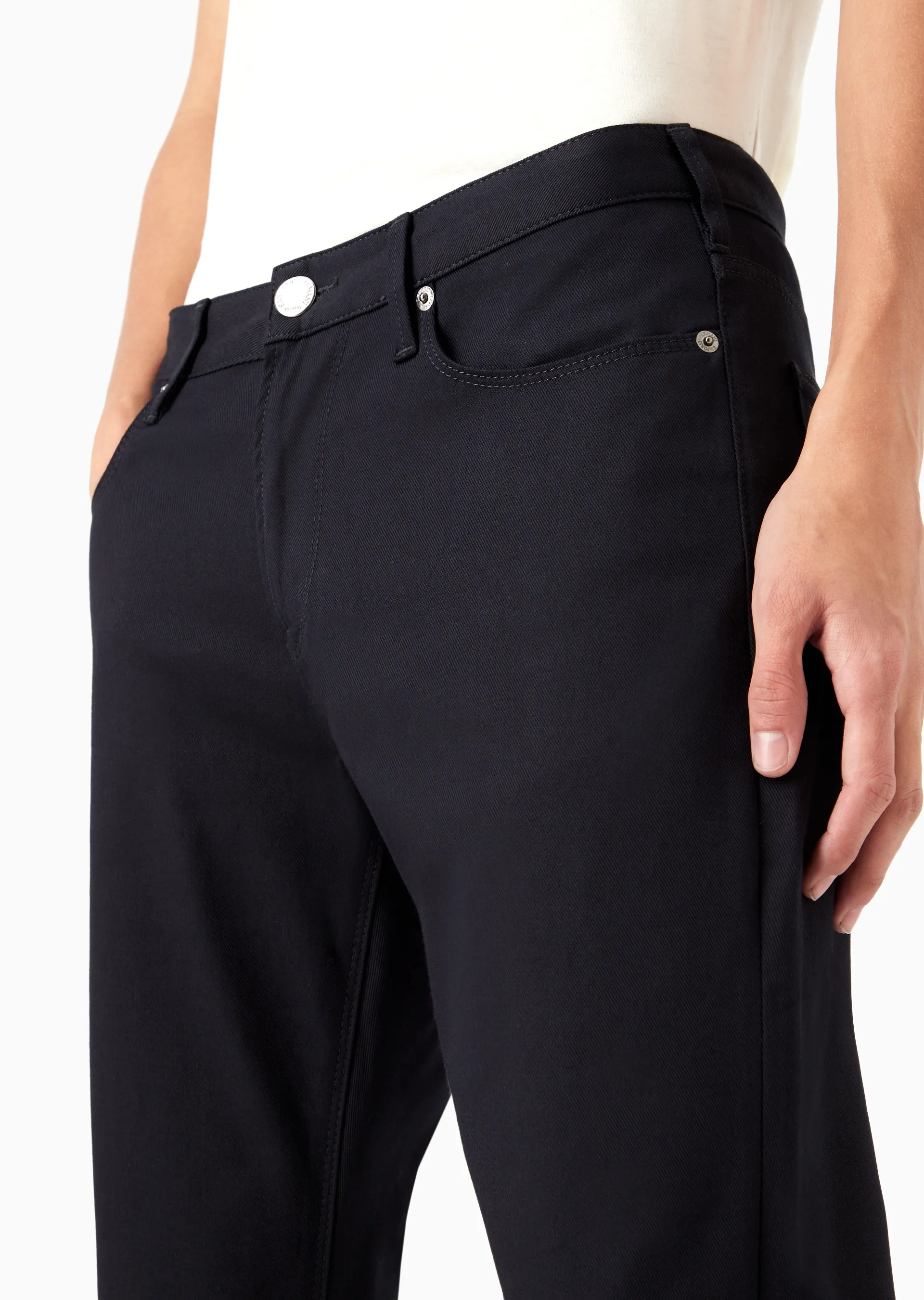 Pantaloni slim fit in twill stretch 8N1J06 1NJ9Z 0920 EMPORIO ARMANI Blu navy 