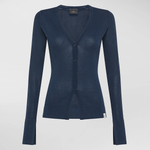 Cardigan in cotone PED5064 99012191 215 PEUTEREY Blue 