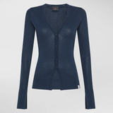 Cardigan in cotone PED5064 99012191 215 PEUTEREY Blue 