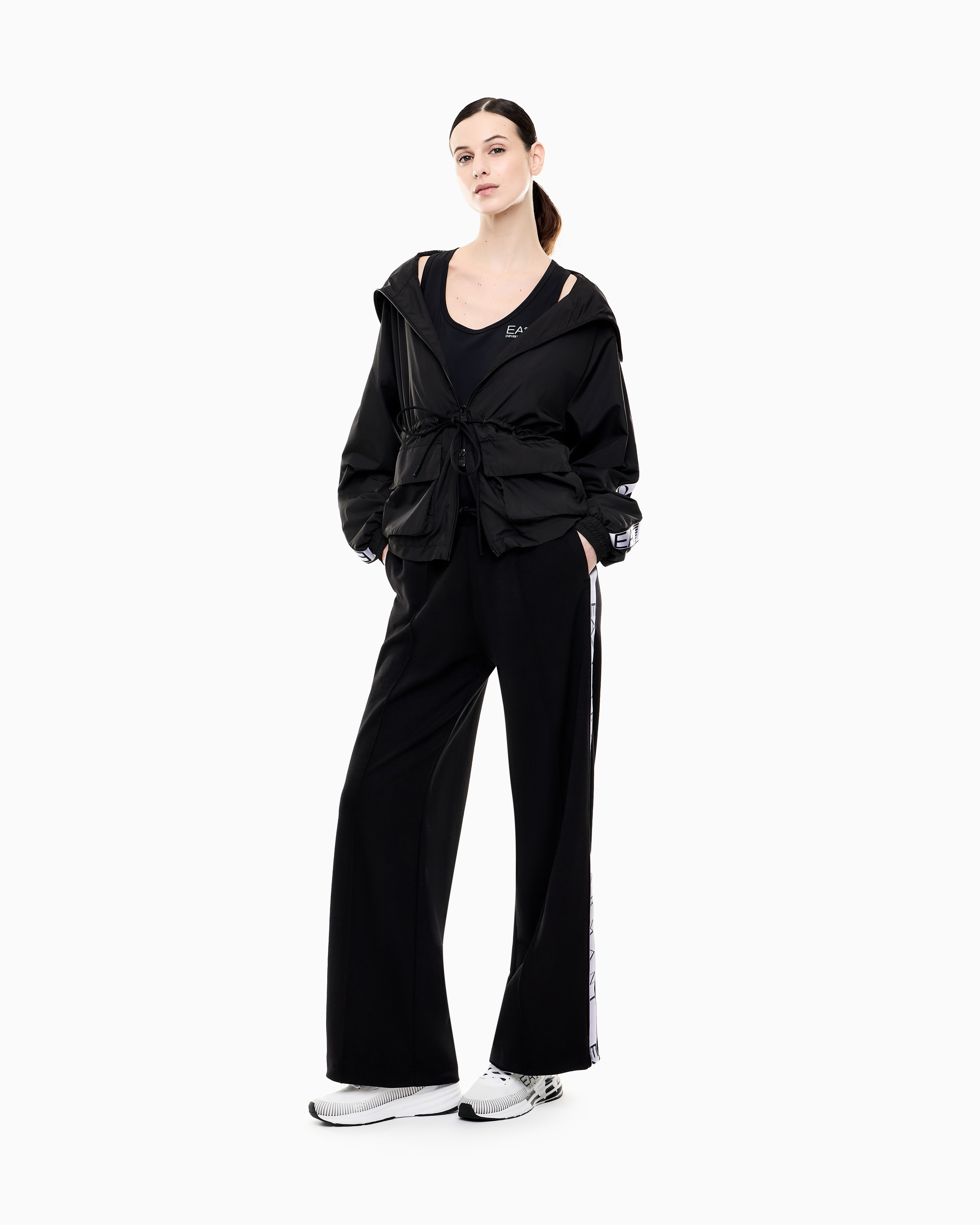 Pantalone in jersey logato 7W001155 AF12501 UC001 EA7 Black 