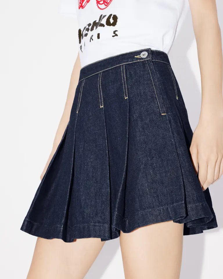 Gonna in jeans FE52DJ2796B1 DM KENZO Rinse blue denim 