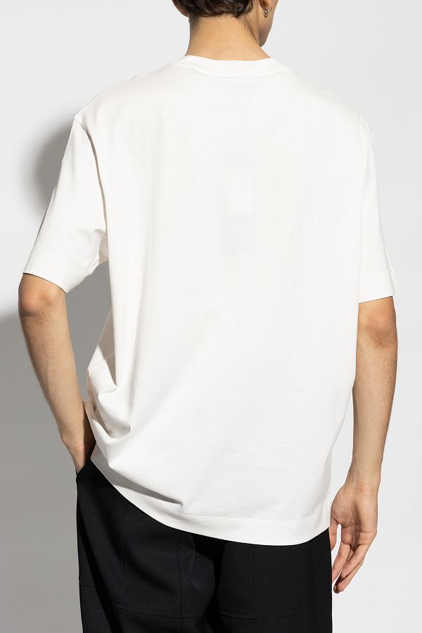 T-Shirt manica corta 6D1TD7 1JOCZ 01C2 EMPORIO ARMANI Offwhite eagle 
