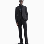 Abito monopetto in lana stretch EM000098 TE10404 UC001 EMPORIO ARMANI Black beauty 