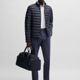 Piumino con logo tono su tono 50481548 10242263 01 404 BOSS Blue 