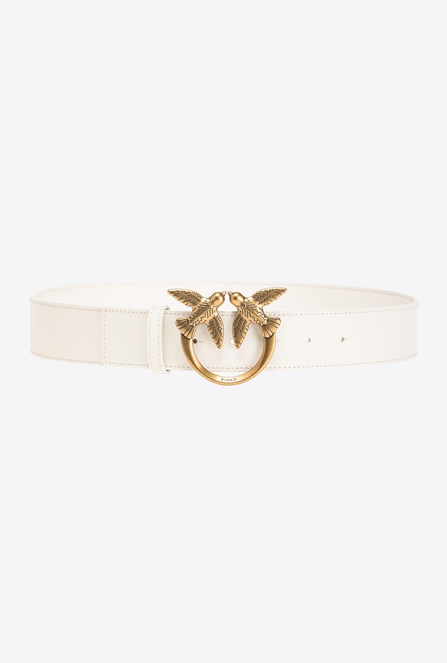 Cintura in pelle 100120A0F1 Z14Q PINKO White 