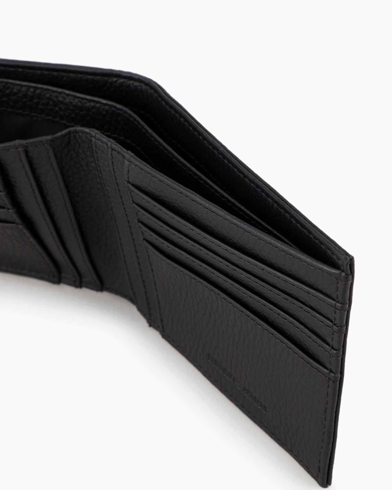 Portafoglio e portachiavi in pelle bottalata Y4R222 Y068E 80001 EMPORIO ARMANI Black 