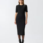 Abito midi in pizzo di maglia 105653A2TW Z99 PINKO Nero limousine 