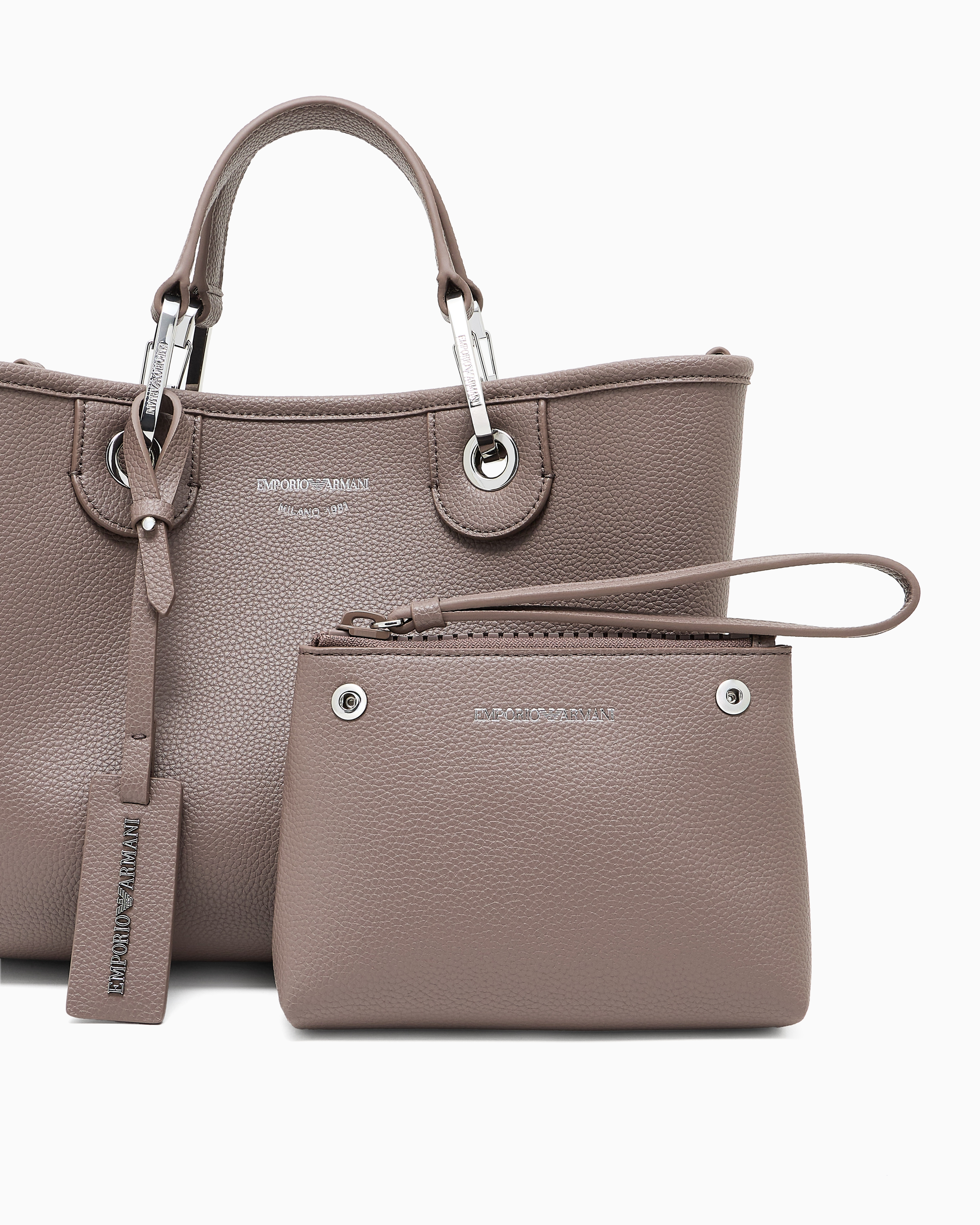 Borsa in ecopelle EW000361 AF12036 M1057 EMPORIO ARMANI Taupe/taupe 
