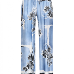 Pantalone in seta stampata D46EP087ED0 MFA36 ERMANNO FIRENZE Light blue 