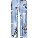 Pantalone in seta stampata D46EP087ED0 MFA36 ERMANNO FIRENZE Light blue 