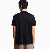 T-shirt con maxi ricamo in jersey misto lyocell ASV EM003007 AF18312 UB118 EMPORIO ARMANI Blue navy 