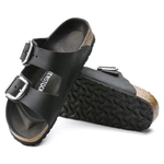 Ciabatta in pelle oliata ARIZONA BIG BUCKLE 1011075 BLACK BIRKENSTOCK Black 