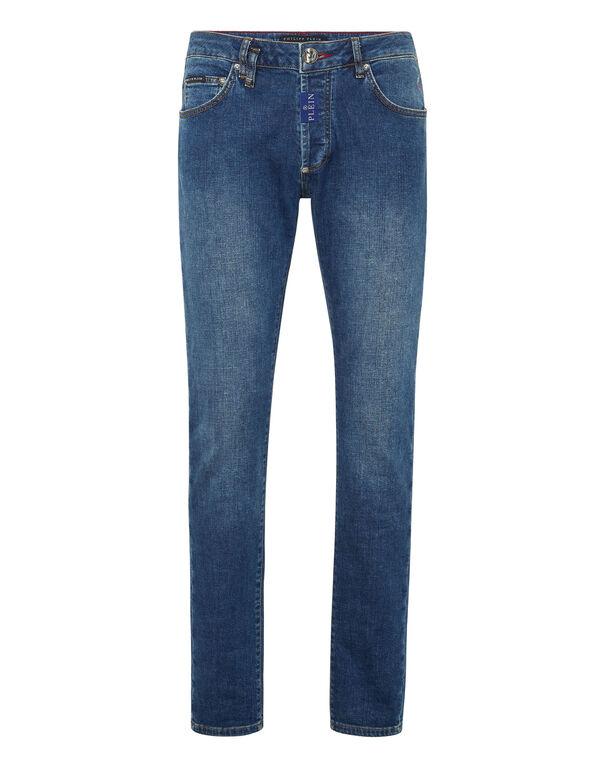 Jeans slim fit stone washed MDT4011 PDE004N 02 08HS PHILIPP PLEIN Blue shark 