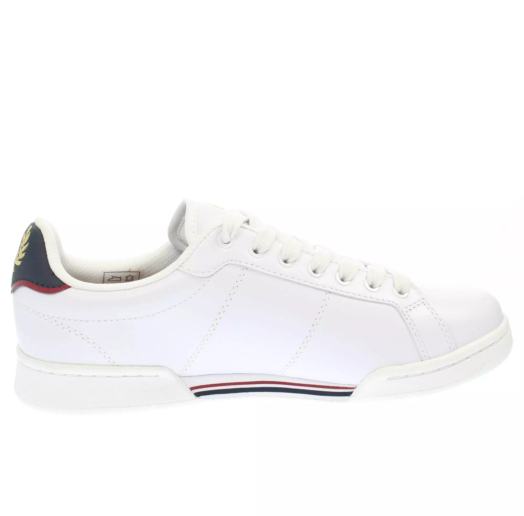 Sneaker in pelle e gomma B6311 567 FRED PERRY White/navy 