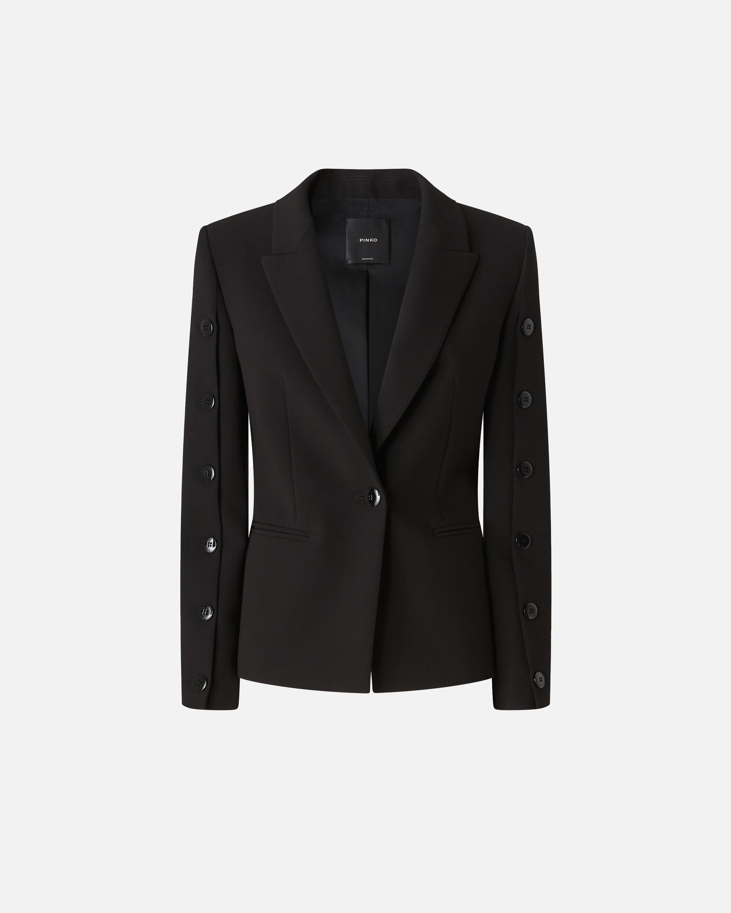 Blazer con bottoni sulle maniche 105679A2R9 Z99 PINKO Nero limousine 