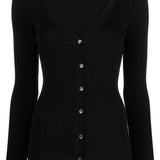 Cardigan a costine CIPRIA23 D520738 013 P.A.R.O.S.H. Nero 
