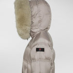Piumino con pelliccia PED5110 01181903 852 PEUTEREY Beige 