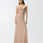 Abito slipdress lungo con strass 106299A32X Q24 PINKO Rosa sfinge 