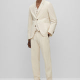 Giacca C-Hanry-233 slim fit in velluto 50502531 10243907 01 131 BOSS Open white 