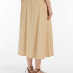 Gonna in popeline di cotone 2515101032 005 MAX MARA WEEKEND Beige 