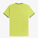 T-shirt con doppia riga M1588 84B FRED PERRY Citron/blk/blk 