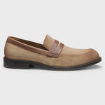 Mocassini in pelle scamosciata 50563098 10258859 01 265 BOSS Medium beige 