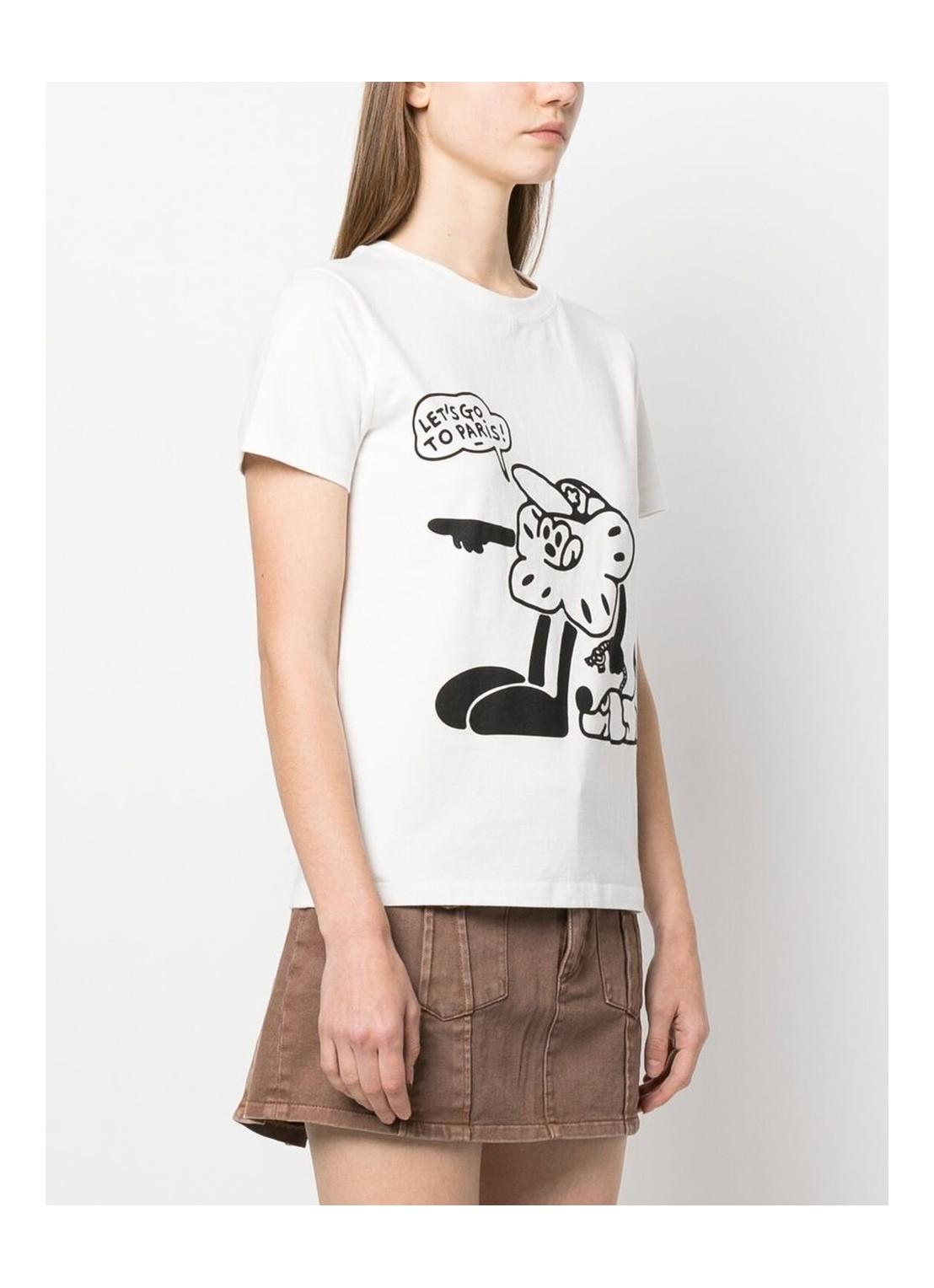 T-Shirt manica corta stampata FD52TS0484SG 02 KENZO Off white 