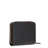 Portafoglio quadrato zip-around in pelle 100249A0F1 Z99Q PINKO Nero-antigue 