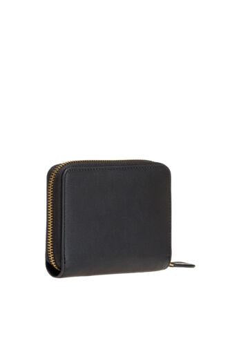 Portafoglio quadrato zip-around in pelle 100249A0F1 Z99Q PINKO Nero-antigue 
