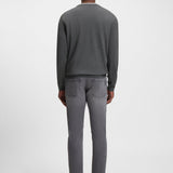 Maglia girocollo in merinos 50468239 10241501 01 030 BOSS Medium grey 
