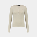 T-Shirt manica lunga DENISE BUTTON LS 2411072 MOONSTRUCK BEIGE DAILY PAPER Moonstruck beige 