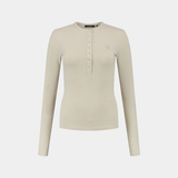 T-Shirt manica lunga DENISE BUTTON LS 2411072 MOONSTRUCK BEIGE DAILY PAPER Moonstruck beige 