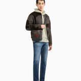 Jeans slim fit in comfort denim con effetto bleaching 6R1J06 1DRGZ 0941 EMPORIO ARMANI Denim blue 